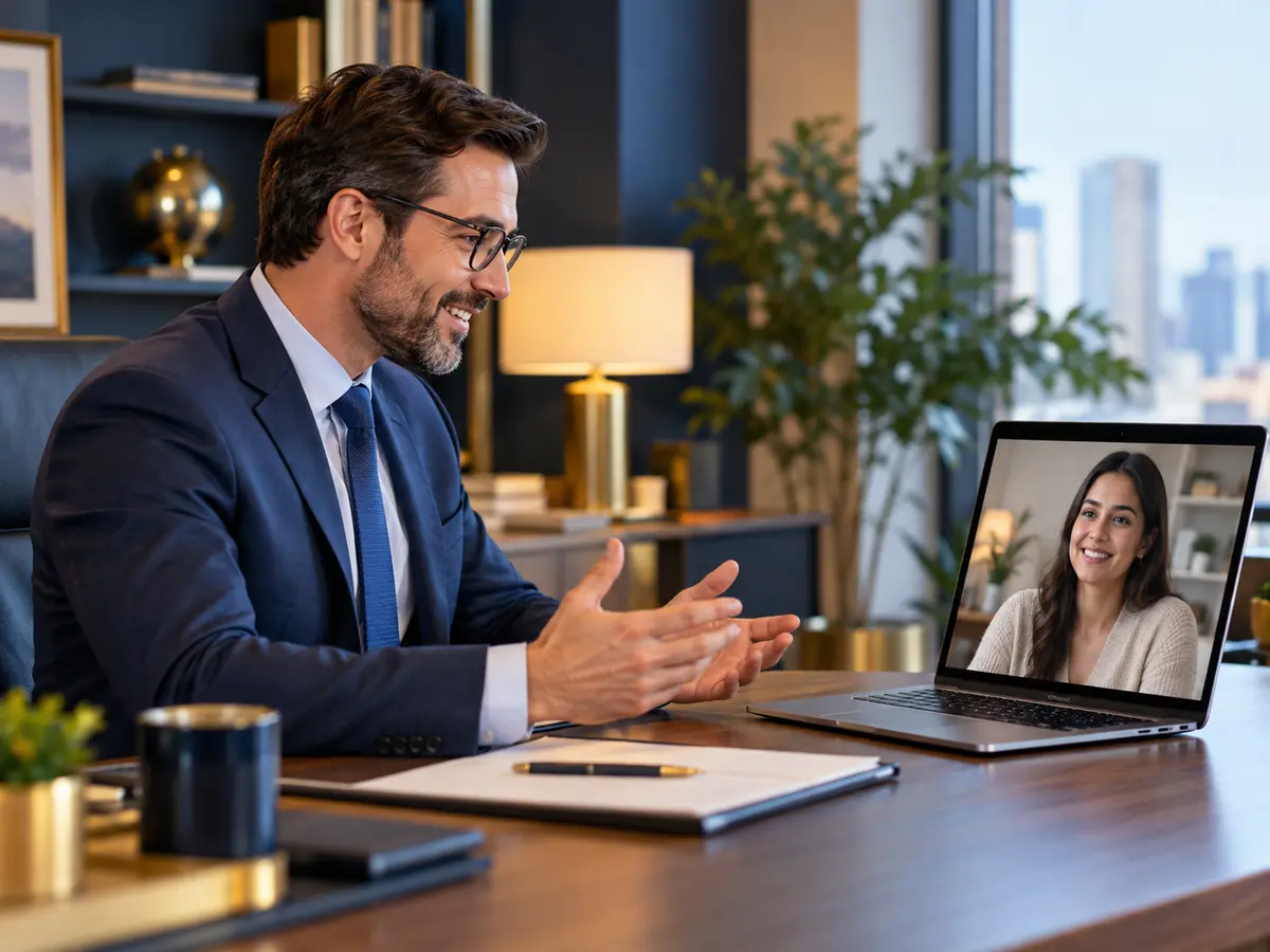 Adviser communicating an application decision